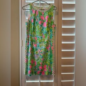 Lilly Pulitzer sleeveless shift dress floral size 6